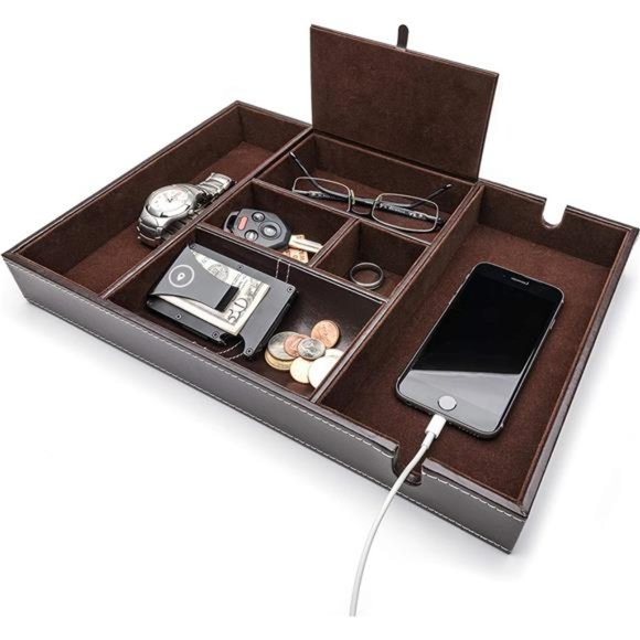 Nightstand Organizer, Valet Tray for Men and Women, EDC Tray Organizer - Picture 1 of 7